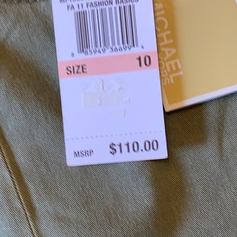Michael Kors olive green inseam 29 size 10